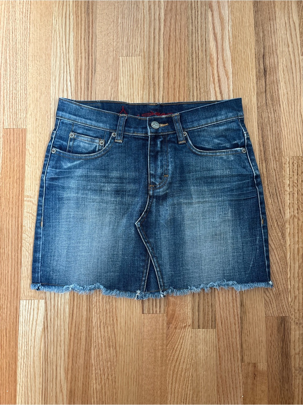90s Cotton Demin Mini Skirt -